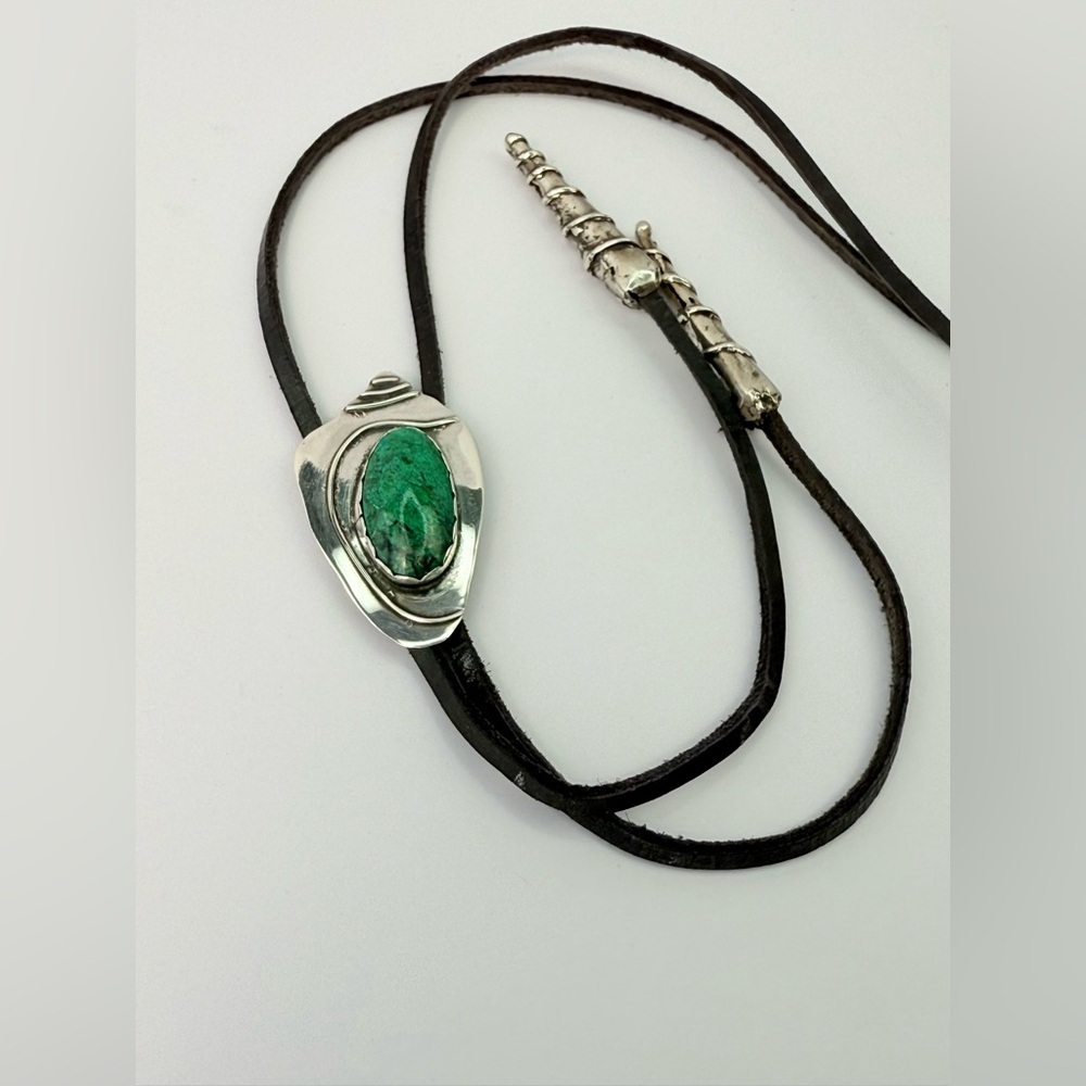 Antique hand made sterling silver bolo - Picture 3 of 10